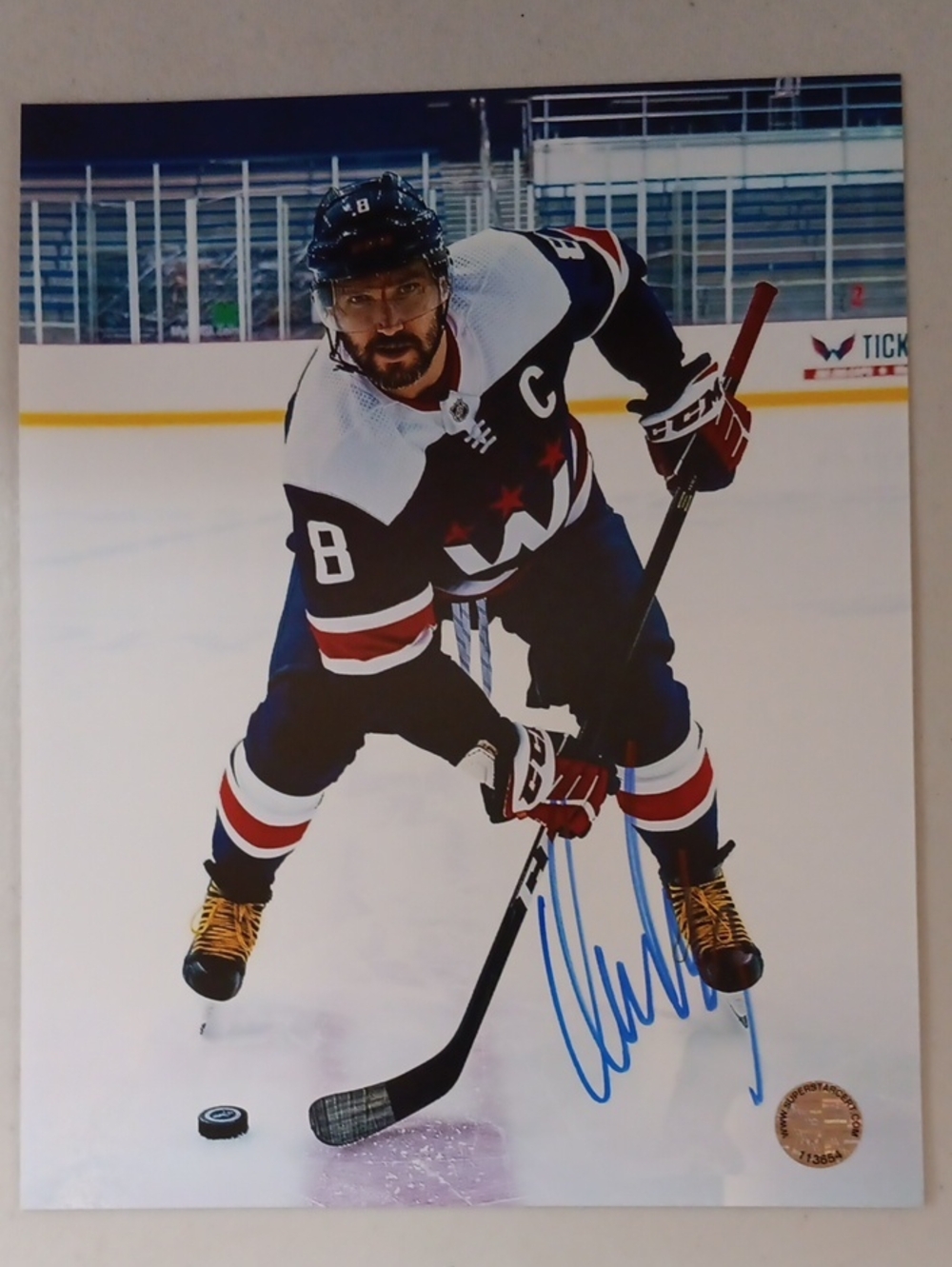 Alexander Ovechkin signed 8x10 Photo w/COA (Washington Capitals)